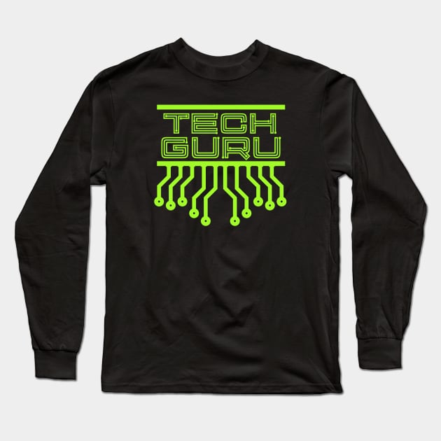 Tech Guru Long Sleeve T-Shirt by LefTEE Designs